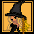 Cute Little Witch Doll Icon