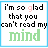 Im So Glad That You Can Not Read My Mind