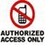 Authorized Access Only Tablet Icon