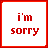 I Am Sorry Myspace Icon