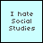 I Hate Social Studies Myspace Icon