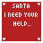 Santa I Need Your Help Myspace Icon
