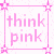 Think Pink At School Myspace Icon