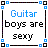 Guitar Boys Are Sexy Myspace Icon